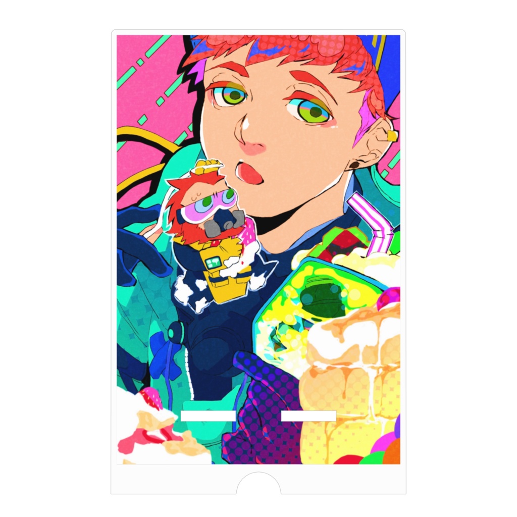 【apex legends】「コースティック&オクタン」アクリルスマホスタンド