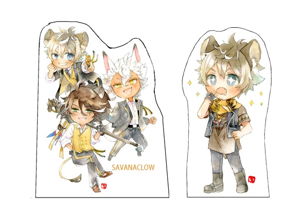 自立するサバアクリルスタンド