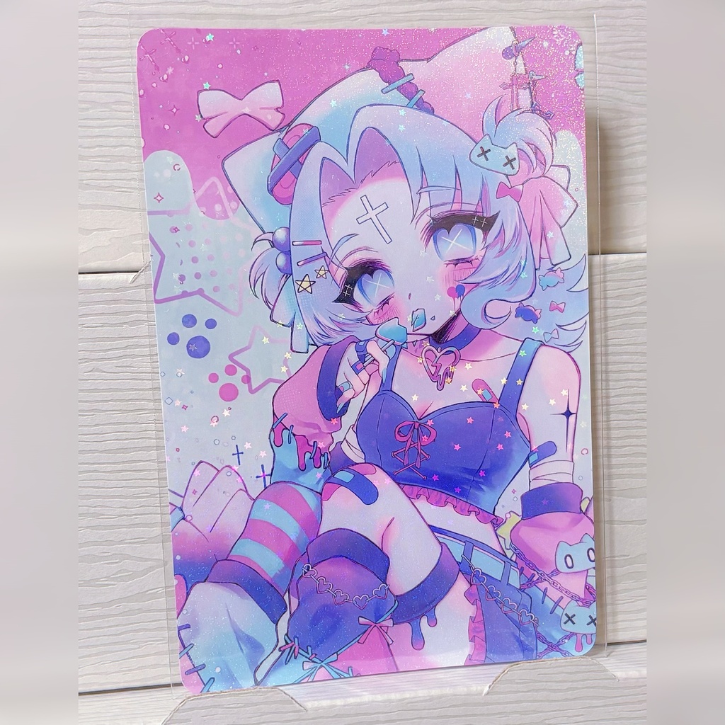 キラキラ ﾈｺﾐﾐﾁｬﾝ ポストカード