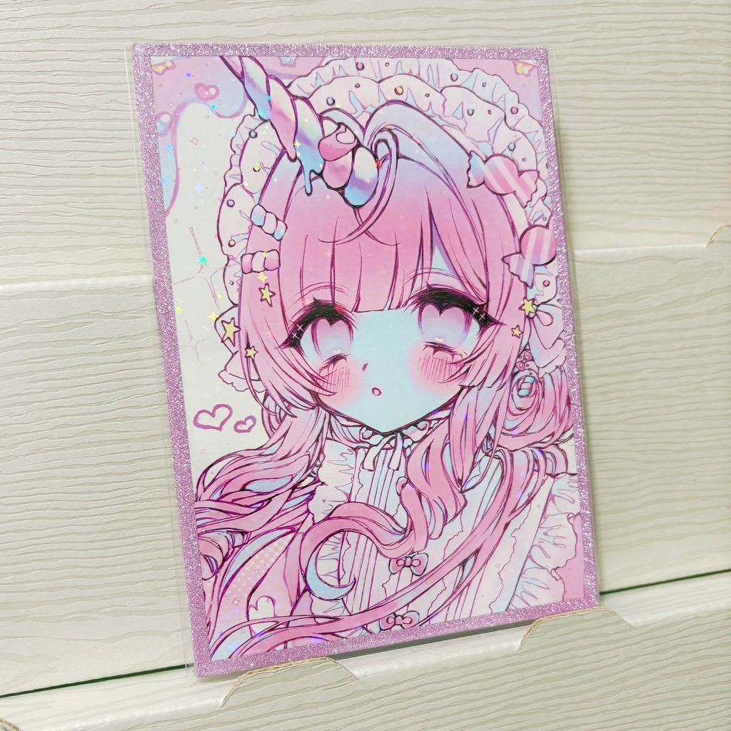 キラキラ 色紙(ももちゃん)