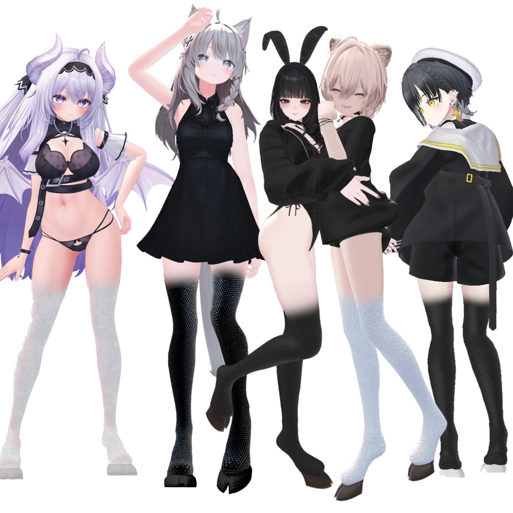 複数アバター対応 偶蹄ブーツ 8/22追加アバター対応