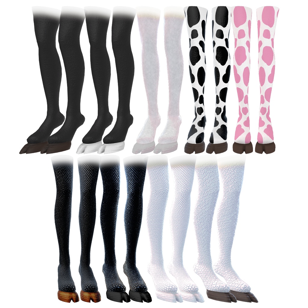 複数アバター対応 偶蹄ブーツ 8/22追加アバター対応