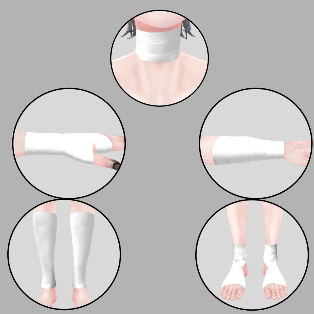 斑霞くん素体対応 Bendare arm leg set