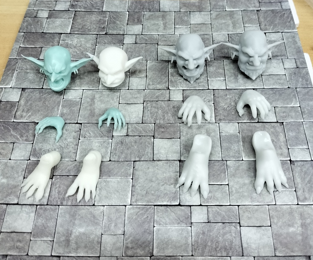ホブゴブリン改造ヘッド&モンスターパーツセット【1/12プラモデル対応】