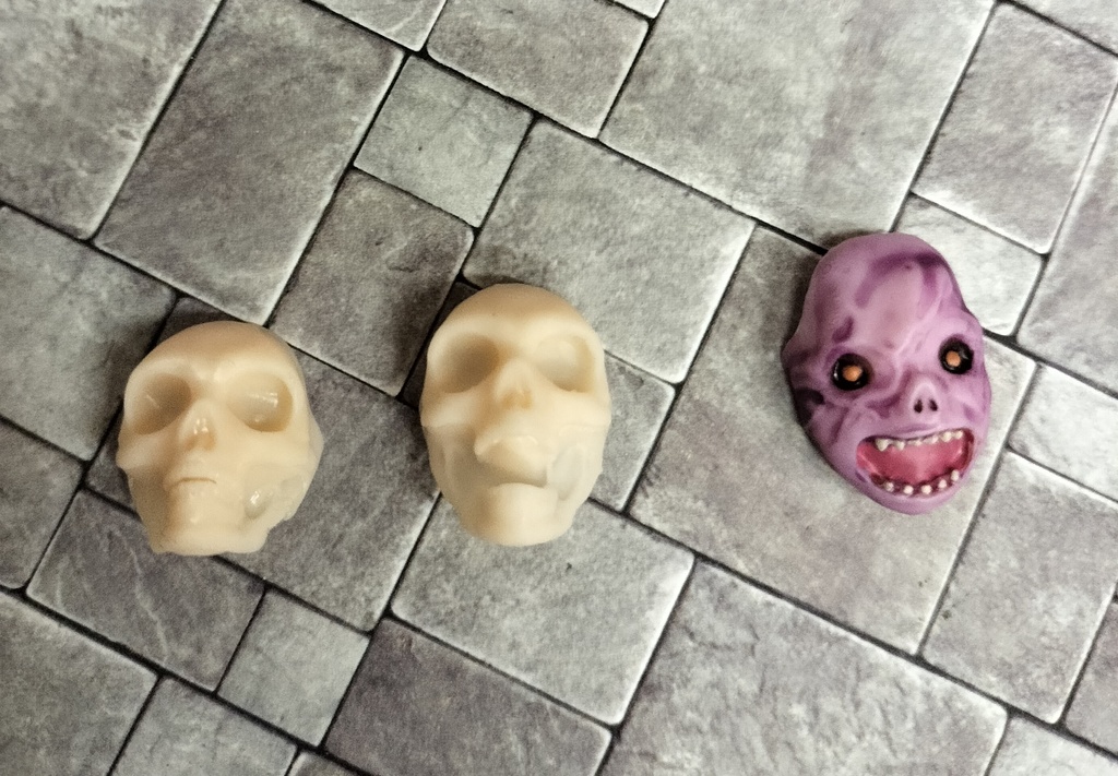 「スケルトン化」モンスターフェイスパーツセット(スカル&クリーチャー)