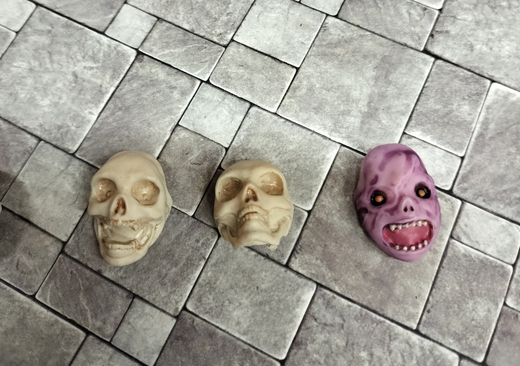 「スケルトン化」モンスターフェイスパーツセット(スカル&クリーチャー)