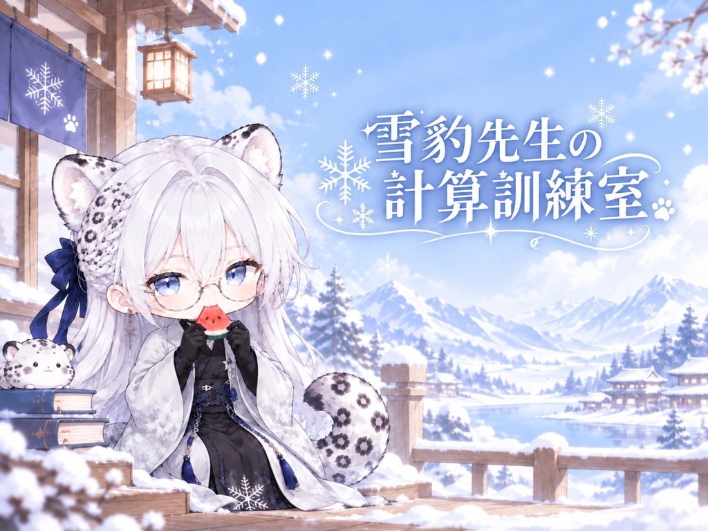 雪豹先生の計算訓練室|九九・わり算・フラッシュ暗算