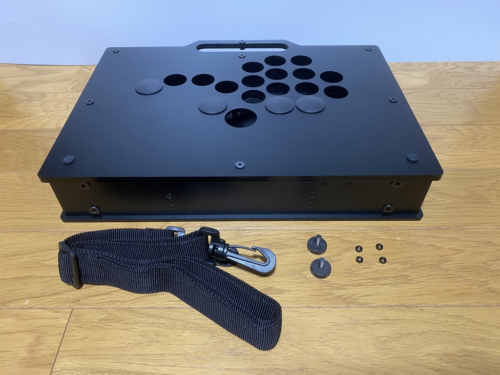 レバーレスコントローラー アケコン HitBox 自作 11ボタン パープルC 