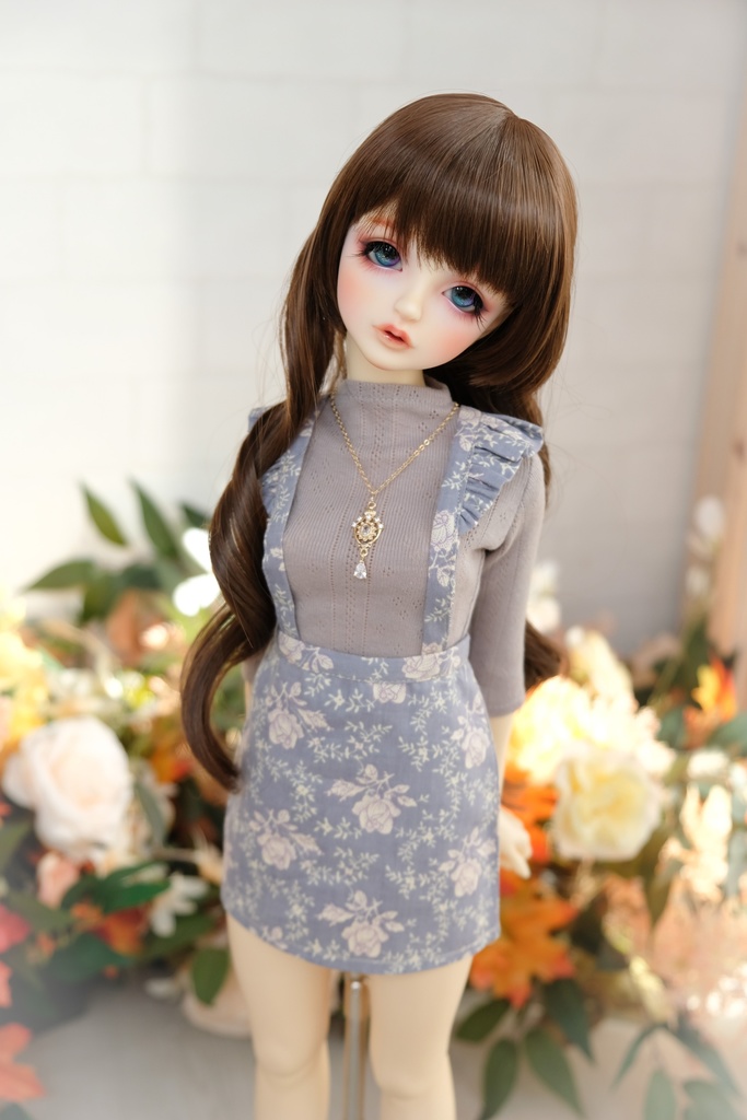 *砂海* 花柄台形スカートセット*全6色* Sdgr~DD(M/L胸)