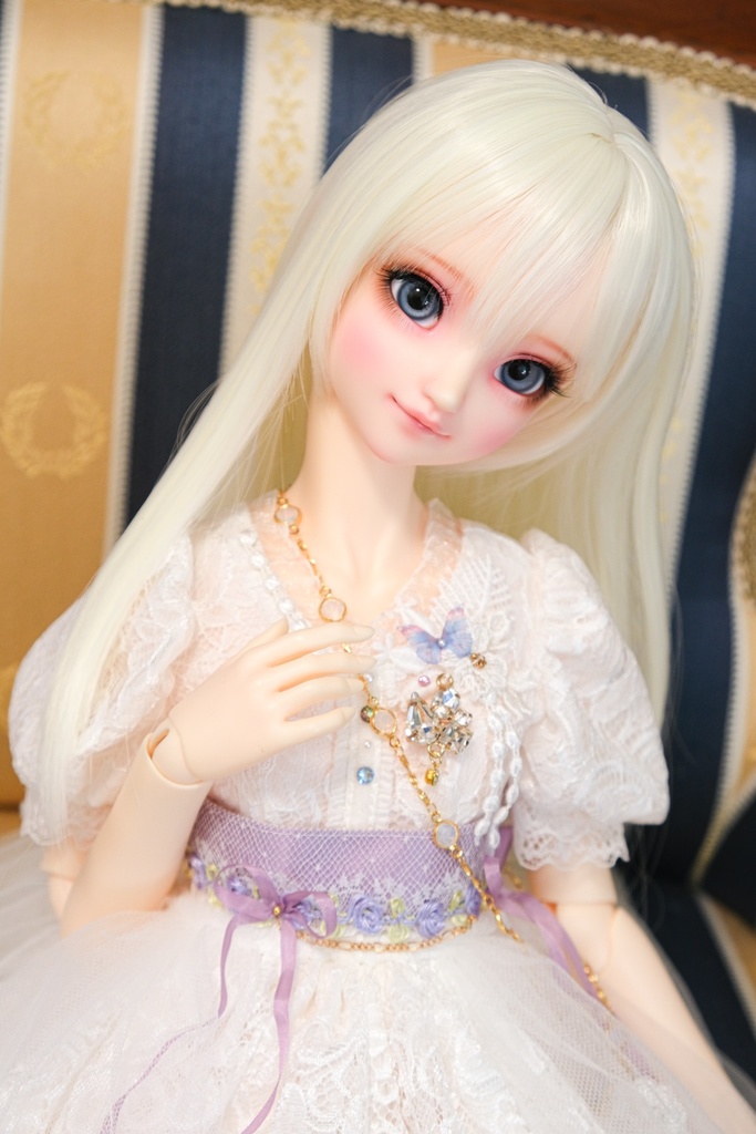 *砂海* ドール用ウィッグ - ナチュラルロング (シルバー&ゴールド&ホワイトゴールド&ダークブラウン)