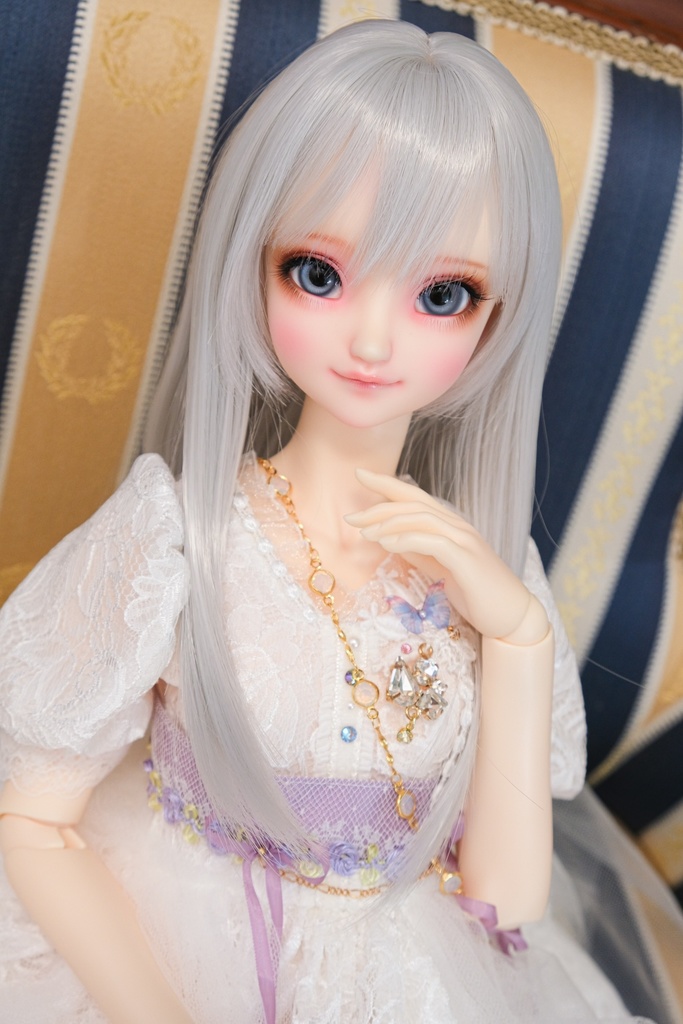 *砂海* ドール用ウィッグ - ナチュラルロング (シルバー&ゴールド&ホワイトゴールド&ダークブラウン)