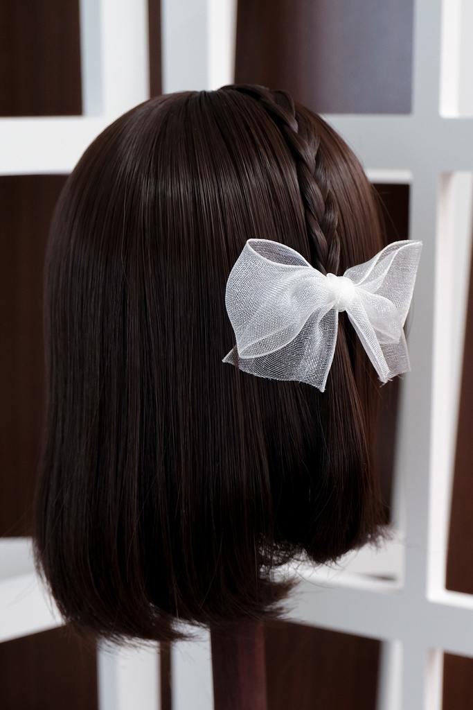 *砂海* ドール用ウィッグ - ワンカールボブ + リボン