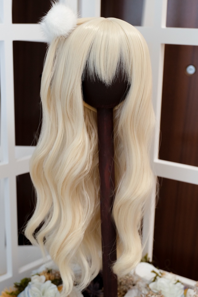 *砂海* ドール用ウィッグ - ウェーブロング (シルバー&ゴールド&ダークブラウン)