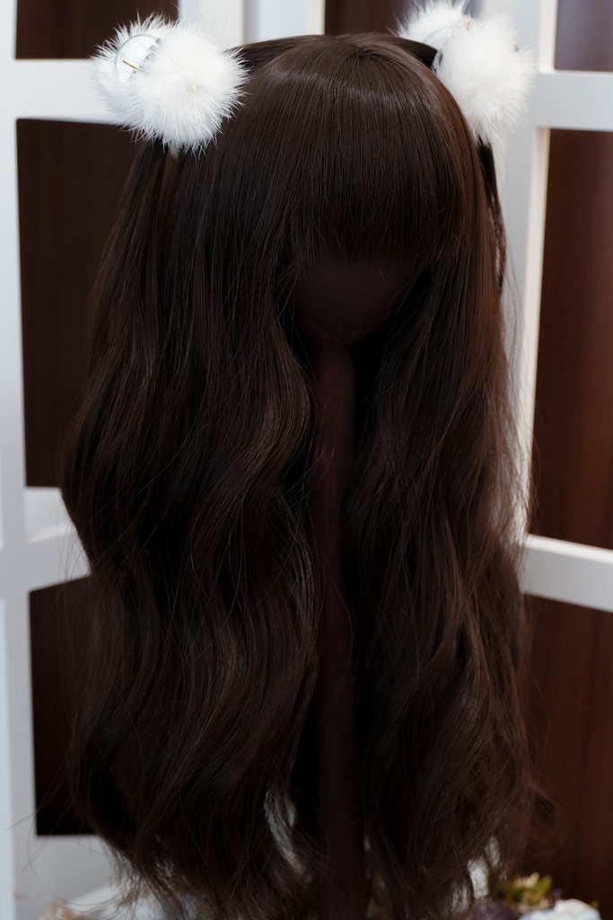 *砂海* ドール用ウィッグ - ウェーブロング (シルバー&ゴールド&ダークブラウン)