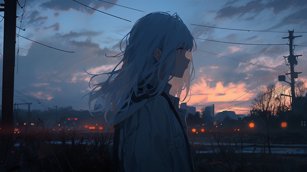 DAY384 夕暮れに風