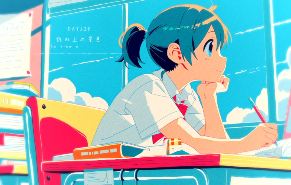 DAY628 机の上の景色