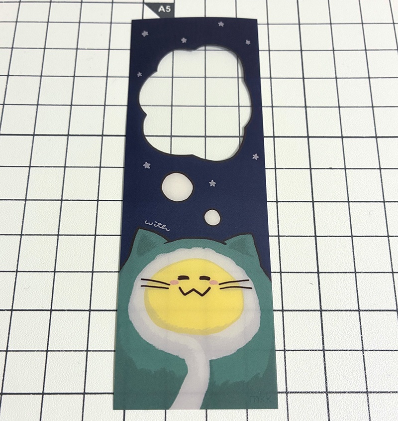 blobcatと読書セット:ブックカバー+しおり