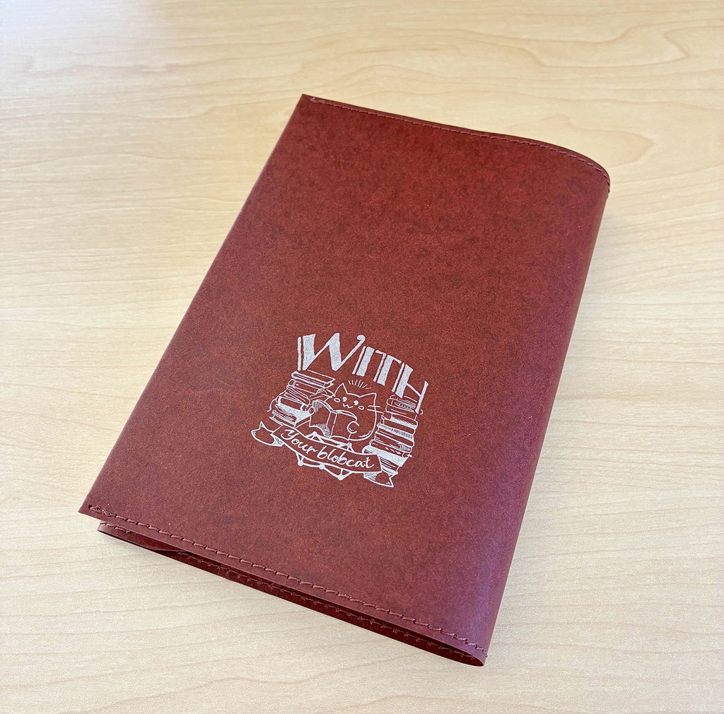 blobcatと読書セット:ブックカバー+しおり