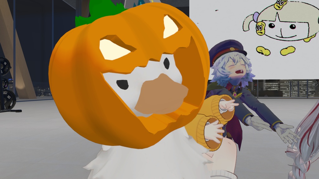 【無料】Patotoハロウィンかぼちゃヘッド【VRChat】