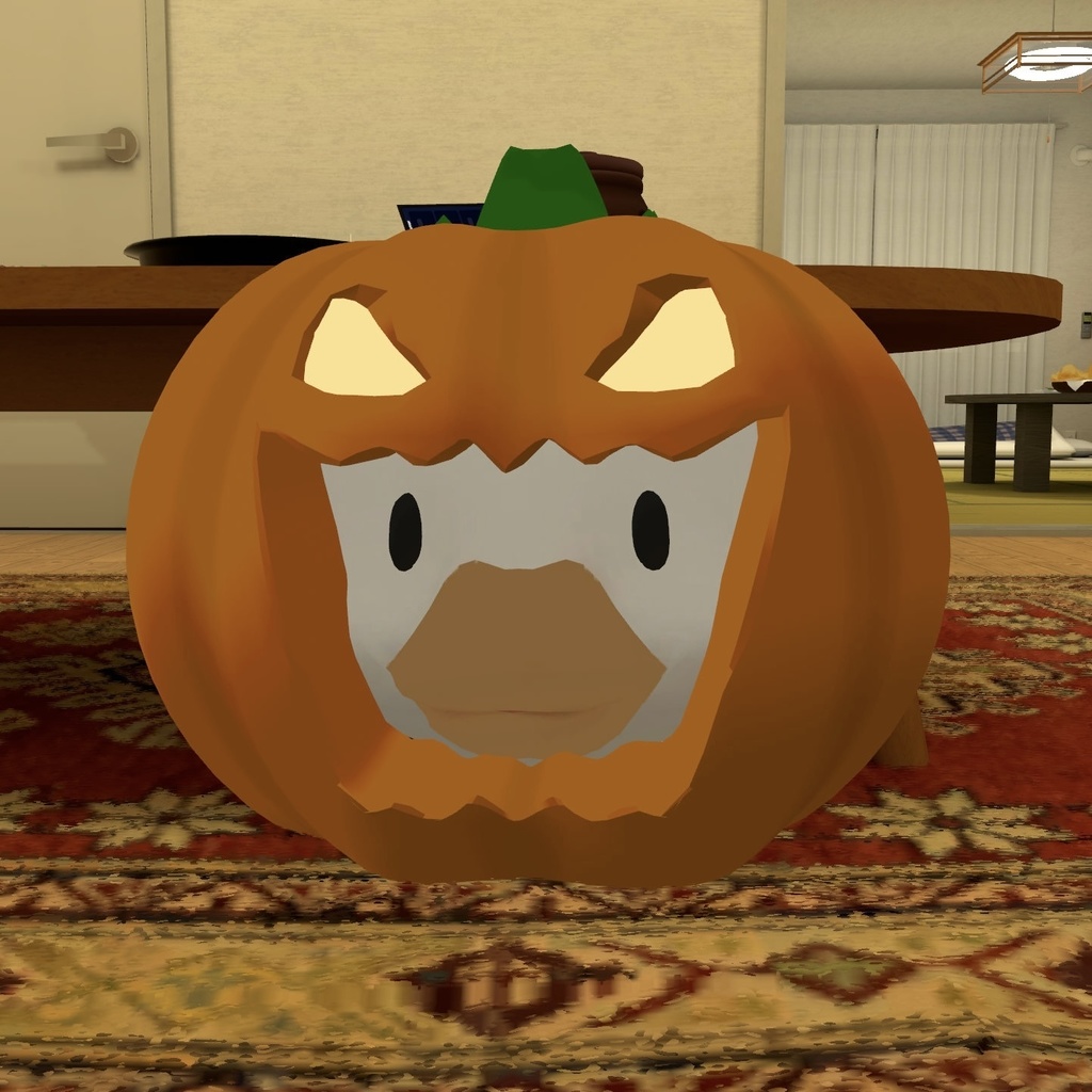 【無料】Patotoハロウィンかぼちゃヘッド【VRChat】