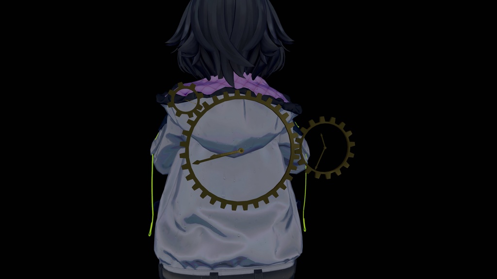 【VRChat】歯車時計【アクセサリー】