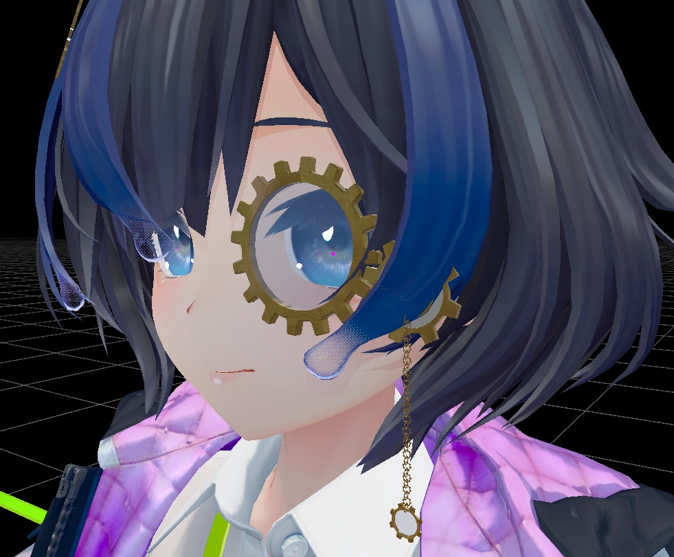 【VRChat】歯車モノクル【アクセサリー】