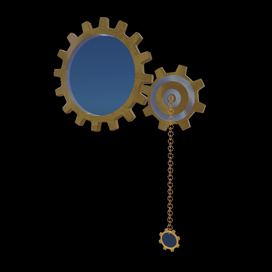 【VRChat】歯車モノクル【アクセサリー】