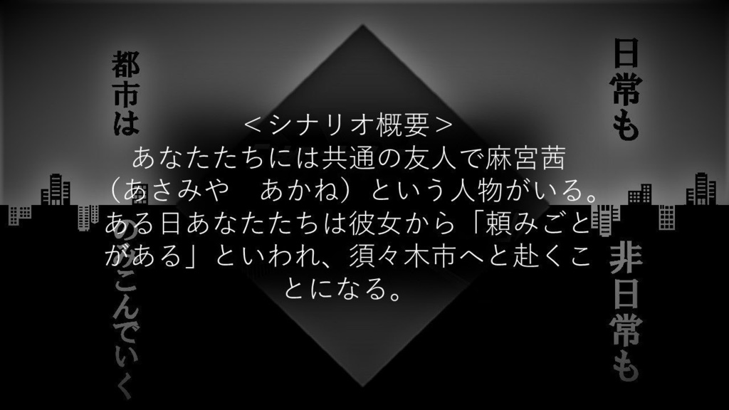 CoCシナリオ 都市にのみこまれる