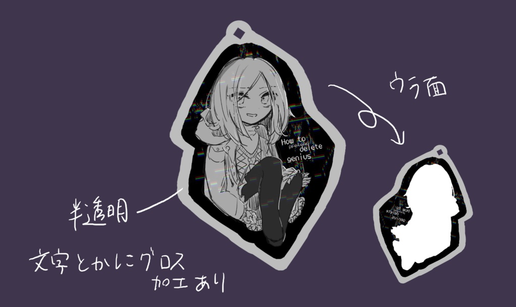 才能の殺し方(オリジナル曲)アクリルキーホルダー