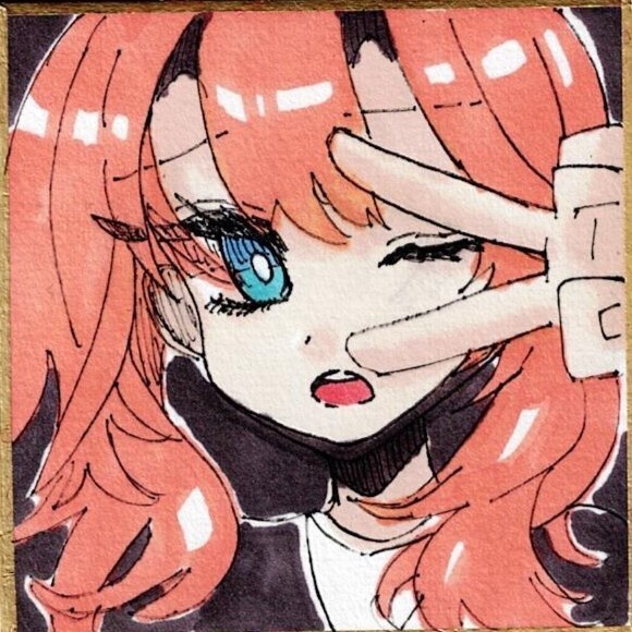 色紙原画小「幸せになれないよ～」