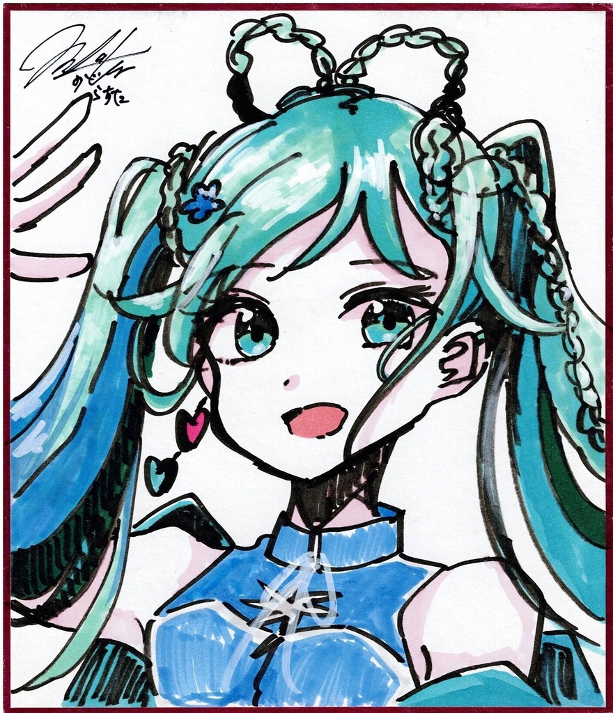 色紙原画大「初音ミク(マジカルミライ2025織姫ちゃん)」