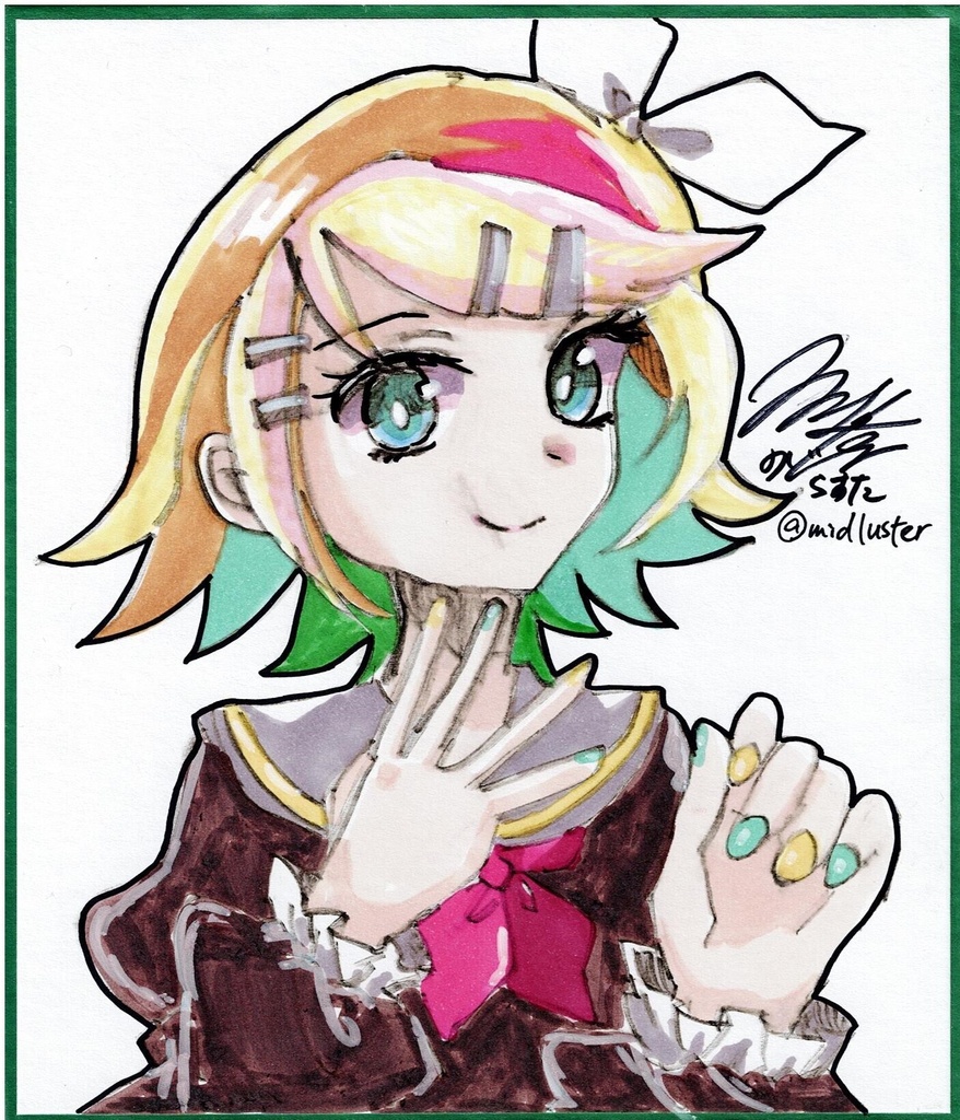 色紙原画大「鏡音リンver.8」