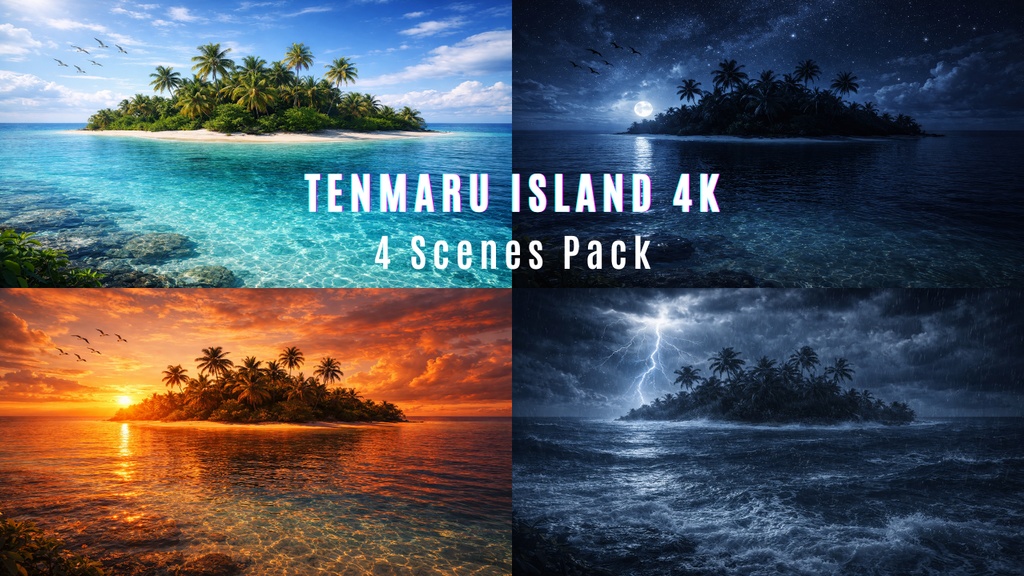 Tenmaru Island 4K – 4 Scenes Pack