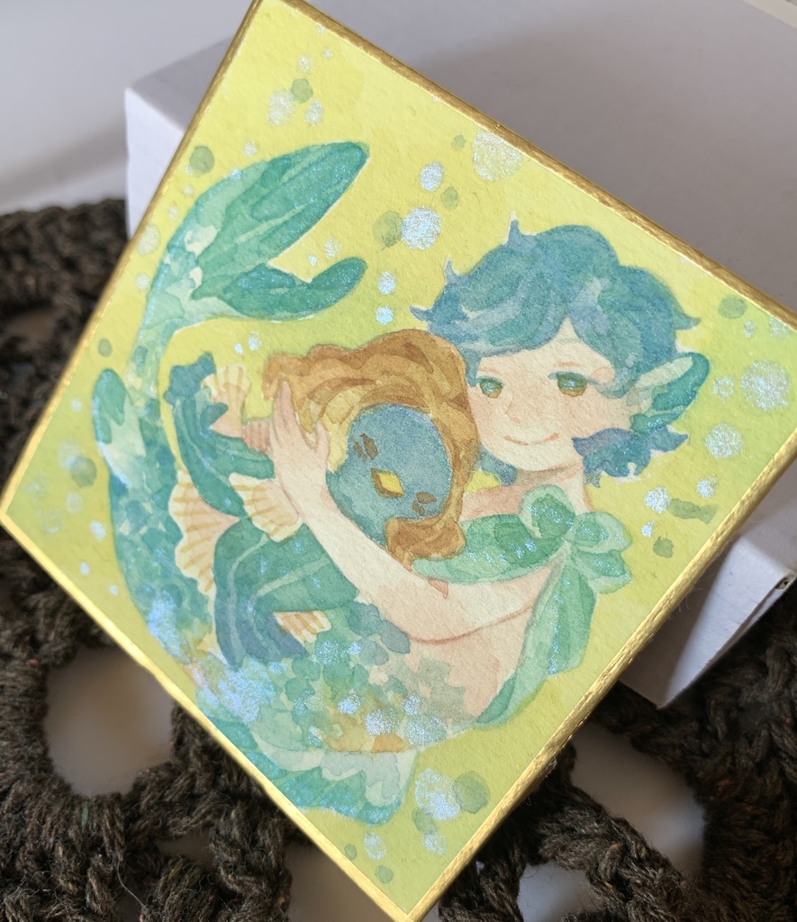 ミニ色紙「ともだち」