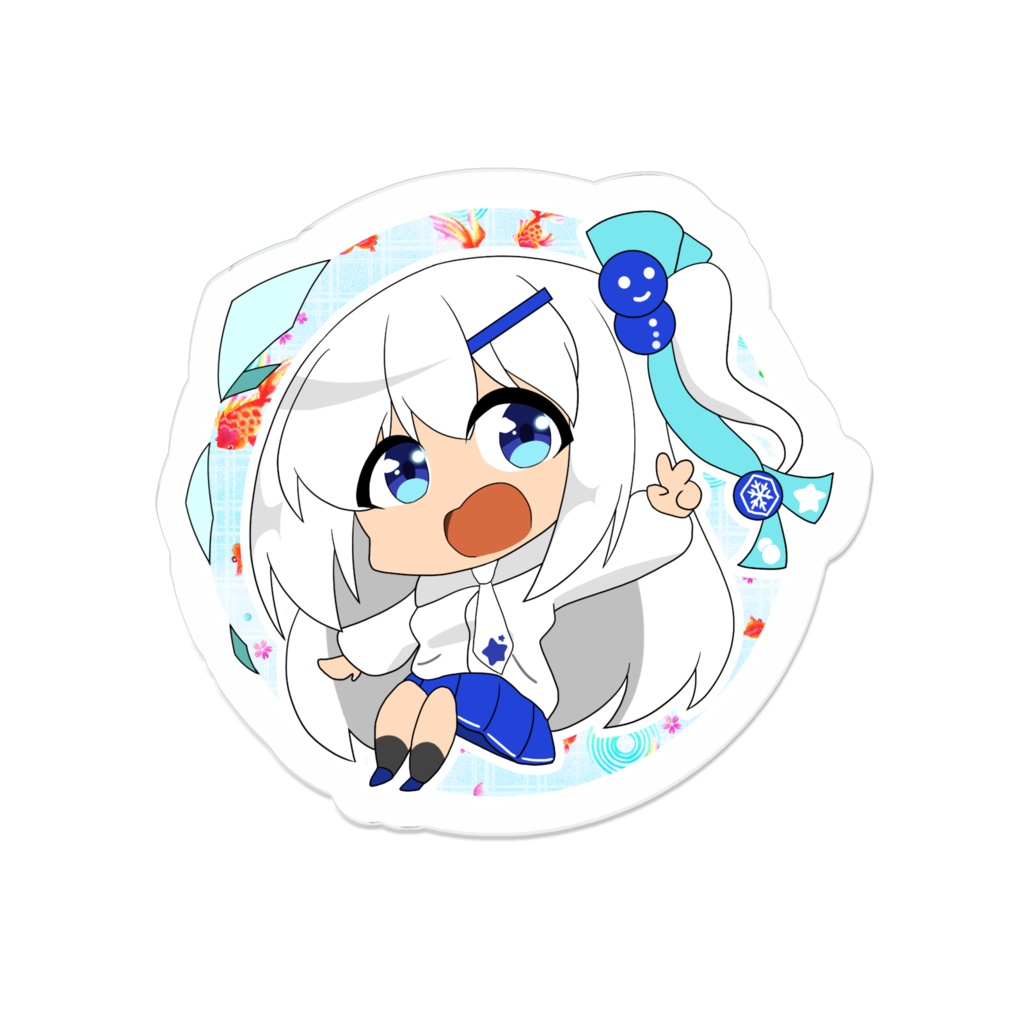 ゆるっと夏アクリルバッジ