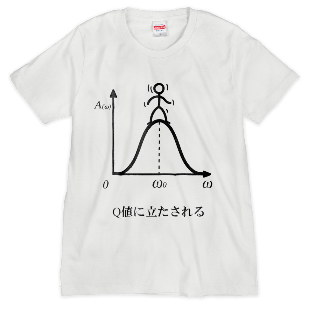 Q値に立たされるTシャツ