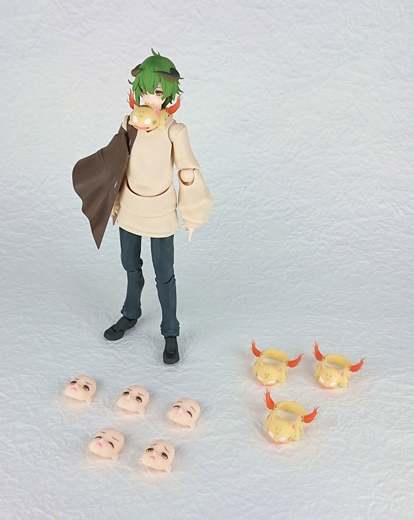 【1/12可動フィギュア】ジョシュア+つくも【ガレージキット】