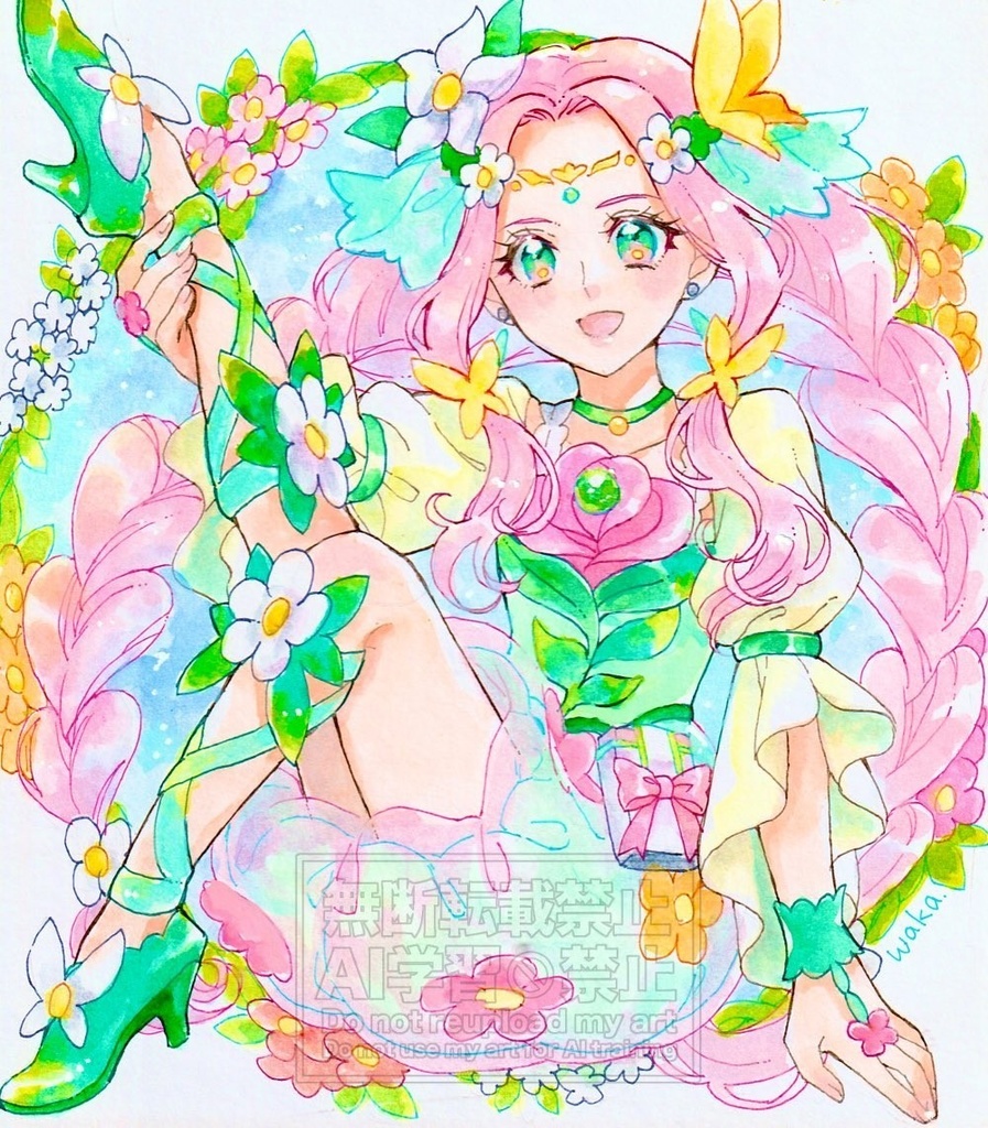 プリキュア中色紙