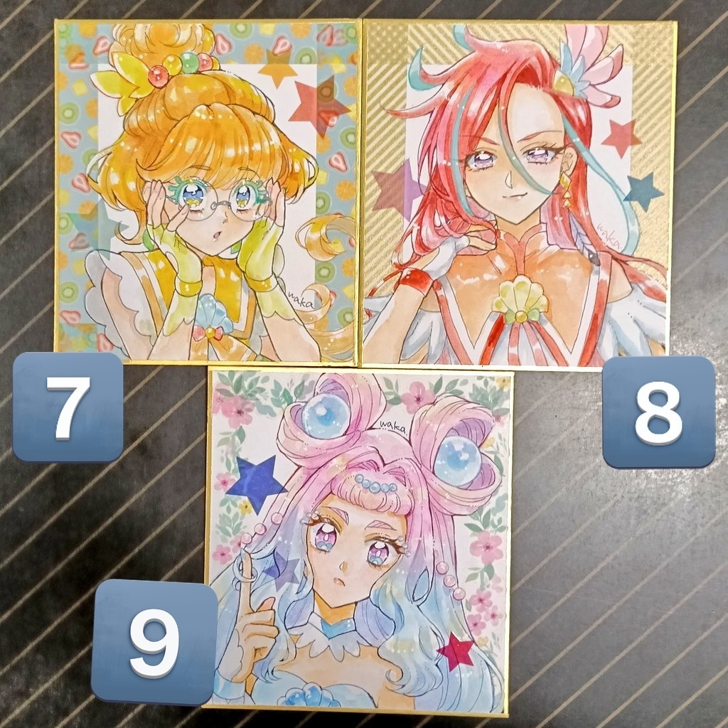 プリキュアミニ色紙