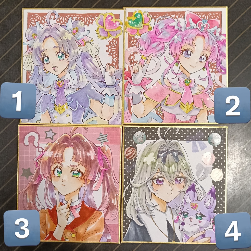 プリキュアミニ色紙
