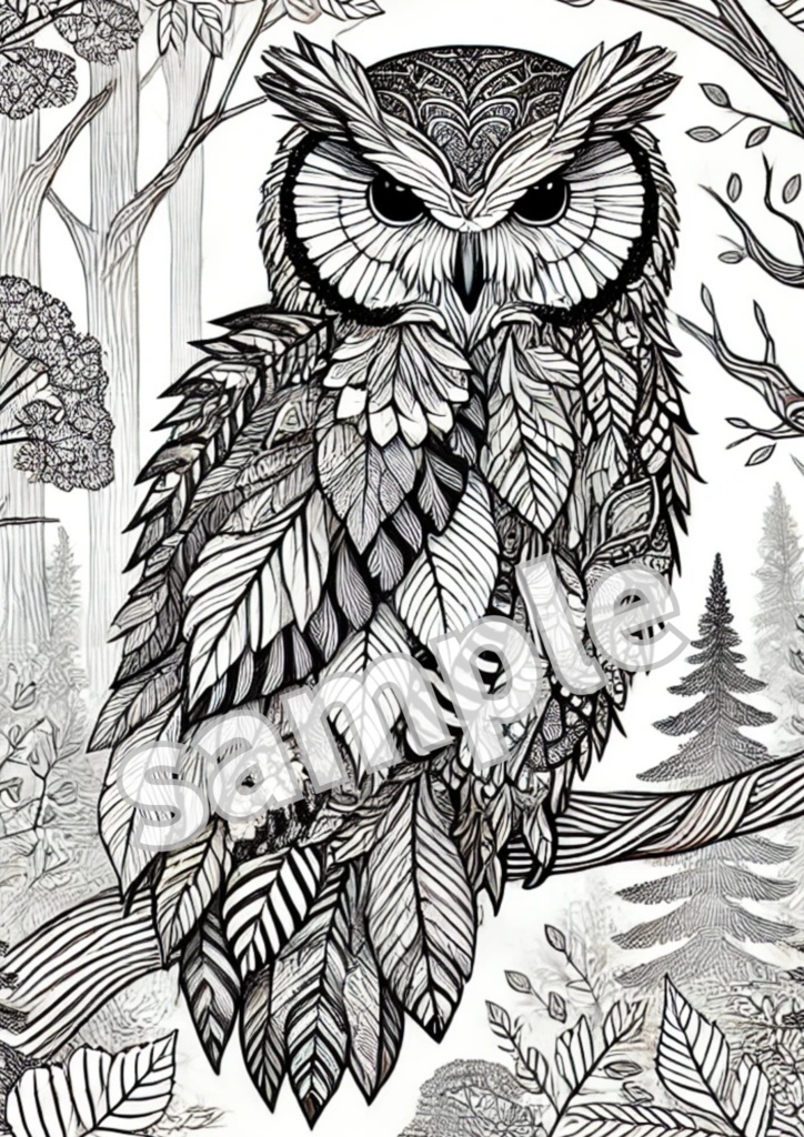 個性的な動物塗り絵セット