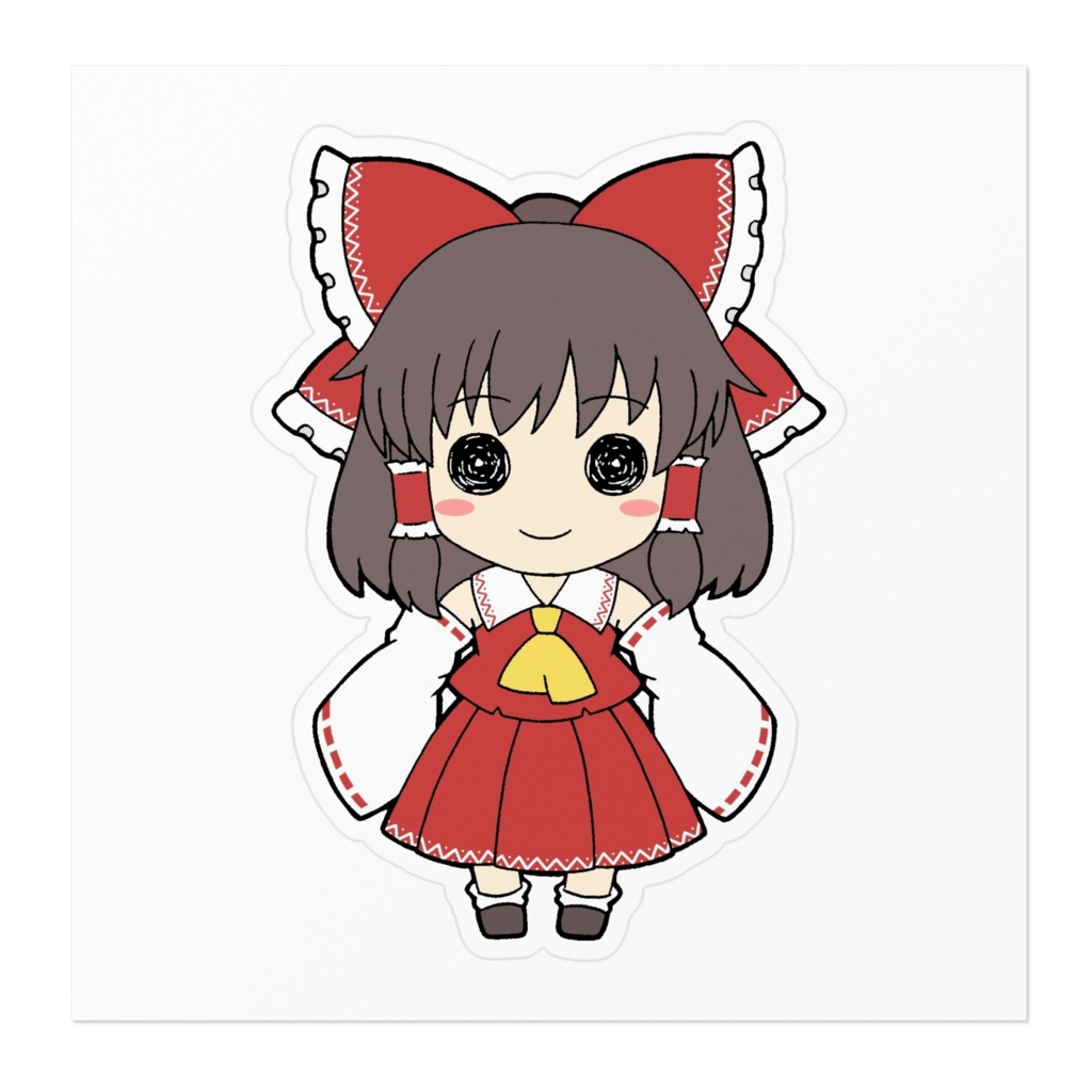 【テスト販売】霊夢のステッカー