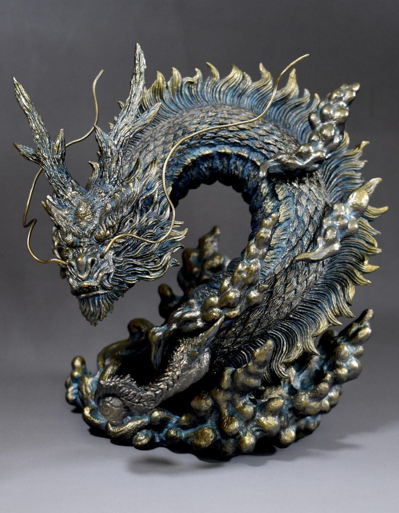 工房RASENオリジナル作品『-龍-』未塗装・未組み立てガレージキット