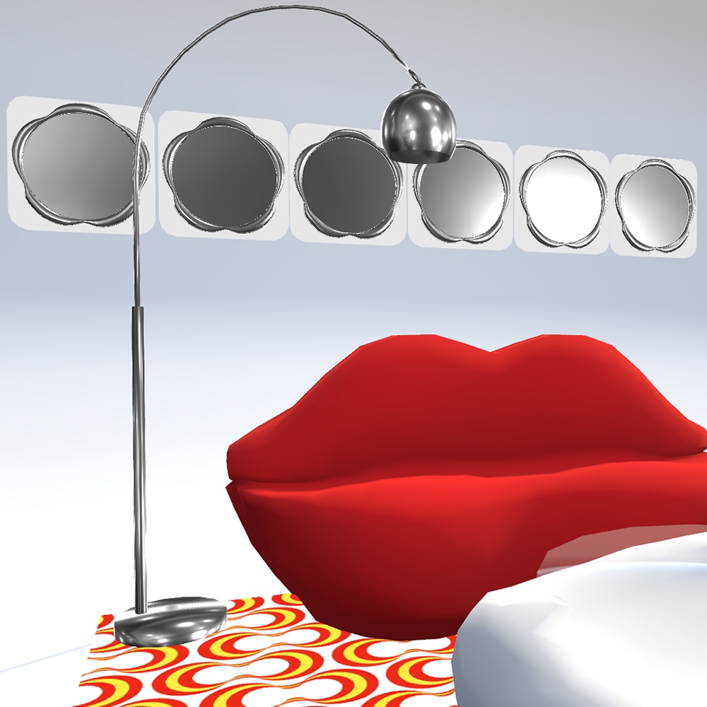 【VRChat想定】壁飾り【3Dモデル】