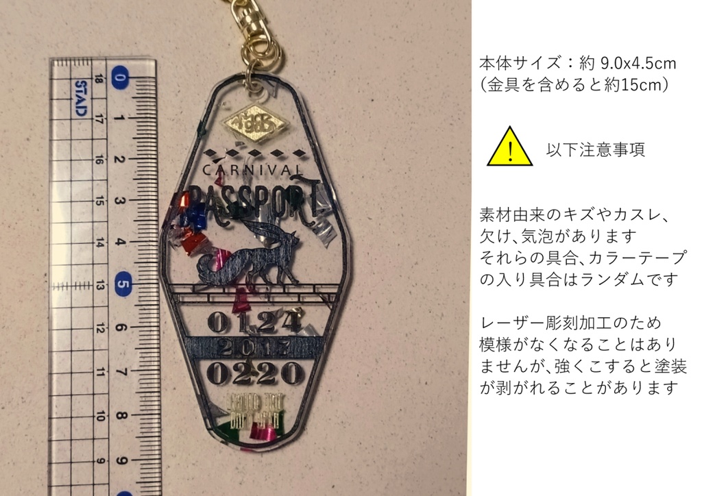 カーニバルパスポートキーホルダー