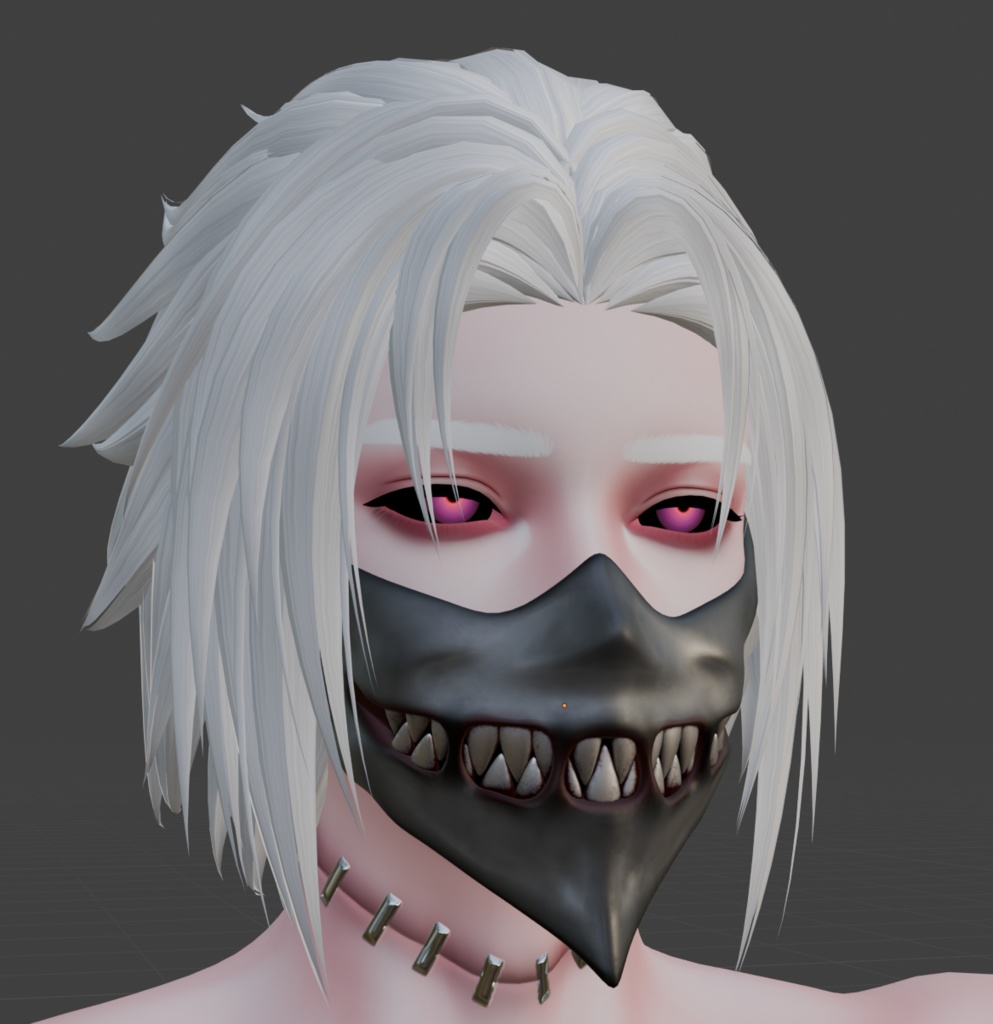 Ghost Smile Mask / Vrchat Asset