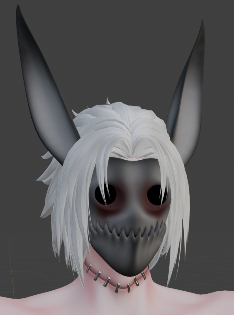 Bunny Monster Mask / Vrchat Asset