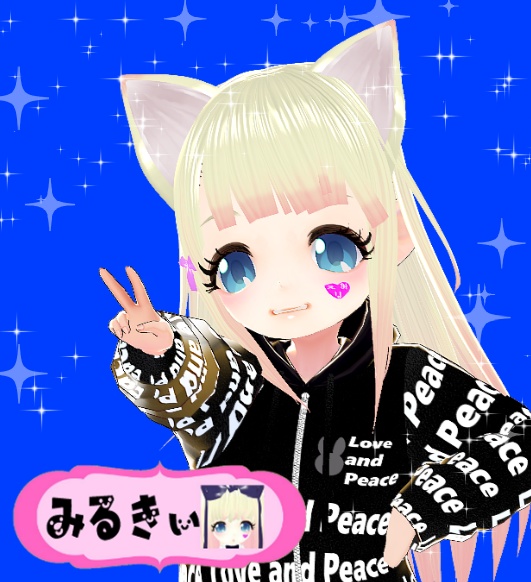 ヘアプリセット ブロンドストレート ロングヘア ねこ耳 neko mimi blonde straight long hair preset