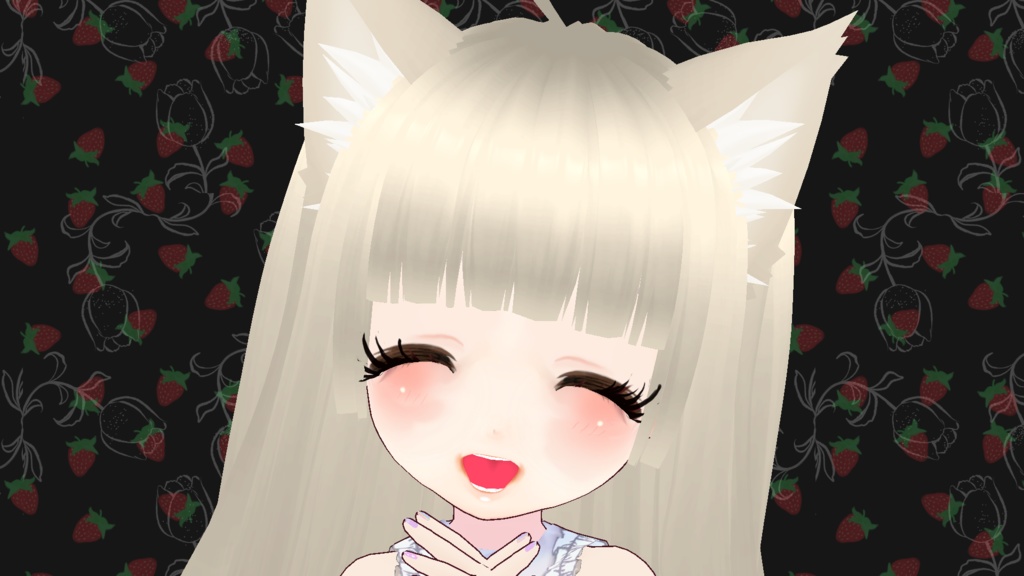 猫耳ホワイトロリータ White Lolita avatar 3Dモデル アバター VRM