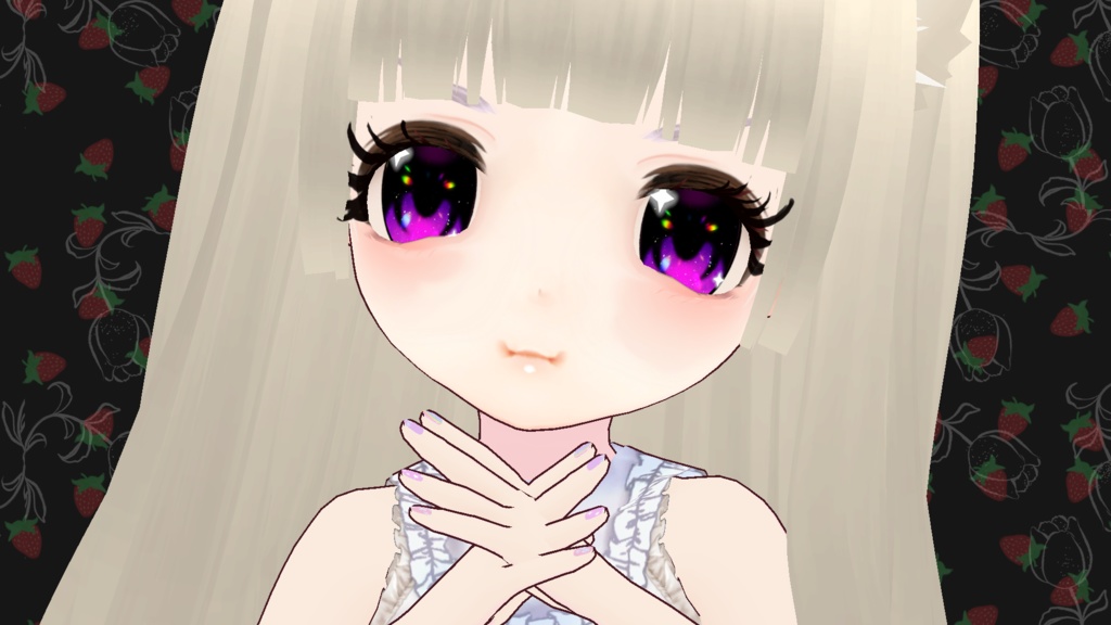 猫耳ホワイトロリータ White Lolita avatar 3Dモデル アバター VRM